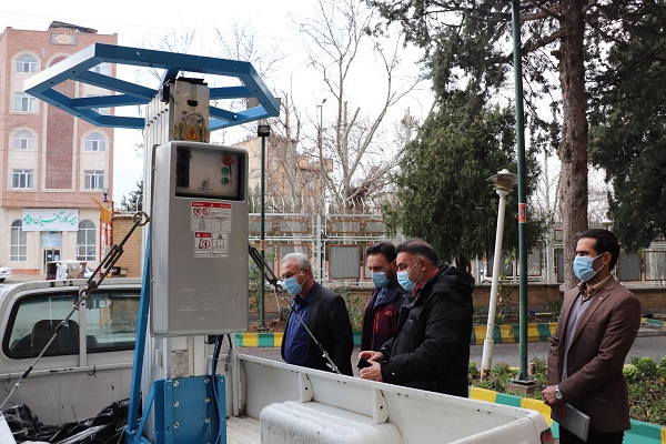 شرکت توزیع نیروی برق استان لرستان به دستگاه مونوپل مجهز شد.